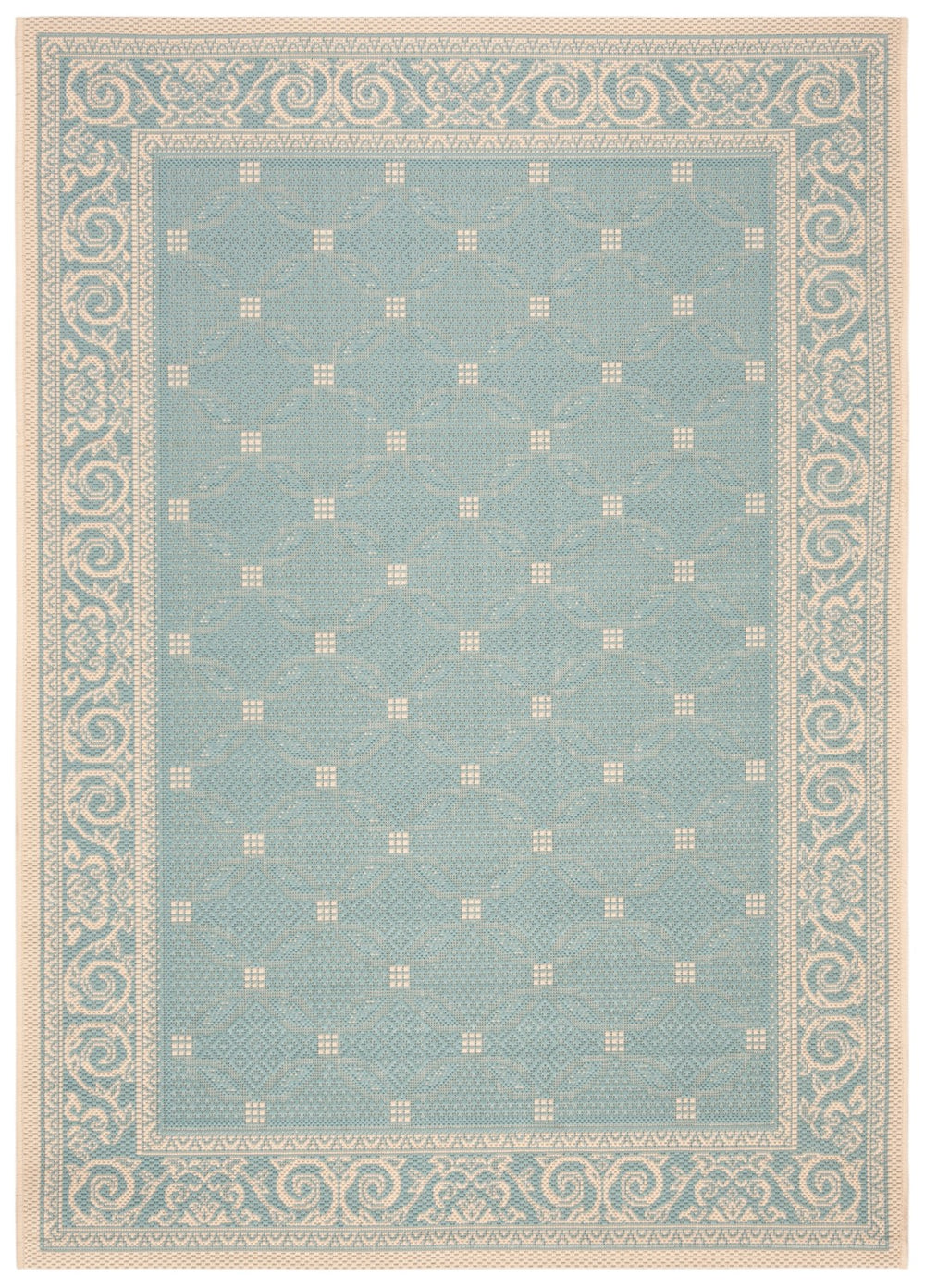Safavieh Cy6107 Power Loomed 85.4% Polypropylene/10.4% Polyester/4.2% Latex Outdoor Rug CY6107-15-4