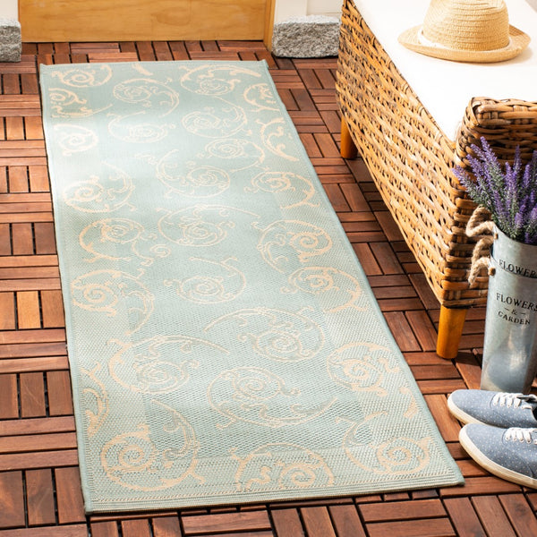 Safavieh Cy6108 Power Loomed 85.4% Polypropylene/10.4% Polyester/4.2% Latex Outdoor Rug CY6108-25-4
