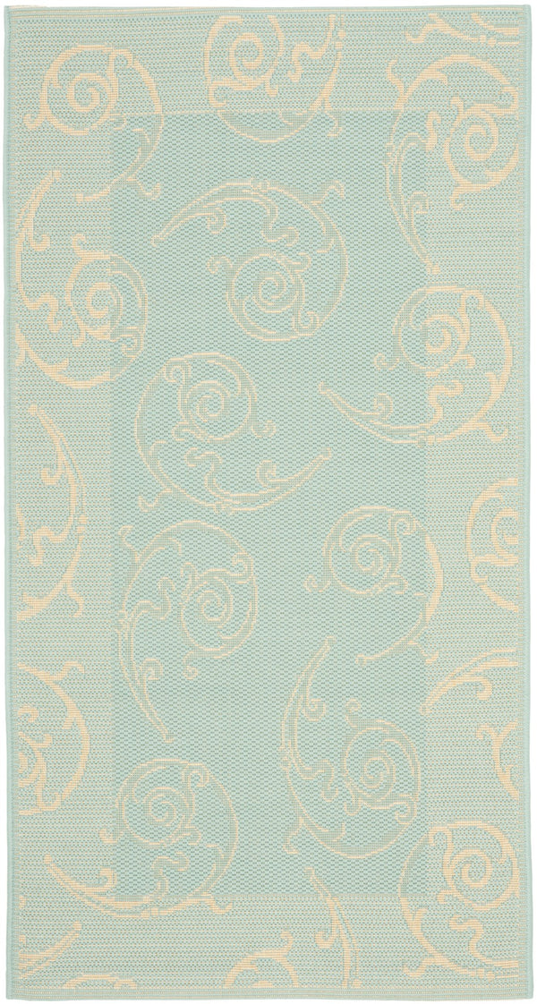 Safavieh Cy6108 Power Loomed 85.4% Polypropylene/10.4% Polyester/4.2% Latex Outdoor Rug CY6108-25-4