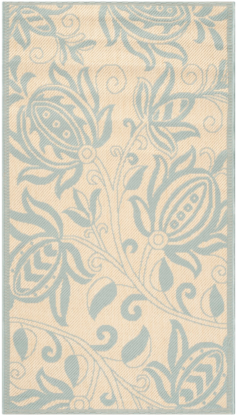 Safavieh Cy6109 Power Loomed 85.4% Polypropylene/10.4% Polyester/4.2% Latex Outdoor Rug CY6109-15-4