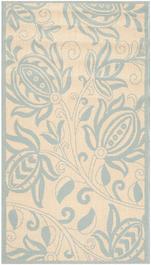 Safavieh Cy6109 Power Loomed 85.4% Polypropylene/10.4% Polyester/4.2% Latex Outdoor Rug CY6109-15-4