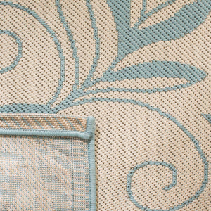 Safavieh Cy6109 Power Loomed 85.4% Polypropylene/10.4% Polyester/4.2% Latex Outdoor Rug CY6109-15-4