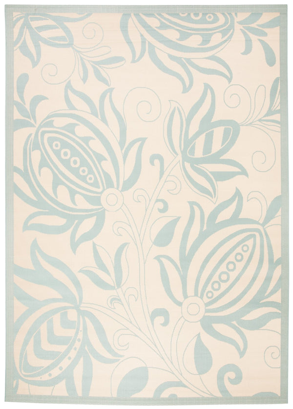 Safavieh Cy6109 Power Loomed 85.4% Polypropylene/10.4% Polyester/4.2% Latex Outdoor Rug CY6109-15-4