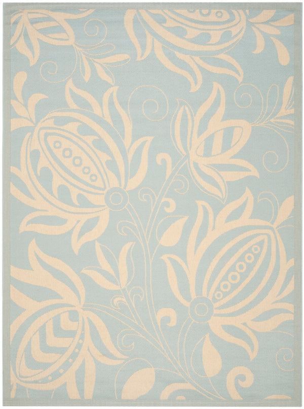 Safavieh Cy6109 Power Loomed 85.4% Polypropylene/10.4% Polyester/4.2% Latex Outdoor Rug CY6109-25-4