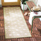 Safavieh Courtyard 6112 Power Loomed 85.4% Polypropylene/10.4% Polyester/4.2% Latex Outdoor Rug CY6112-218-4