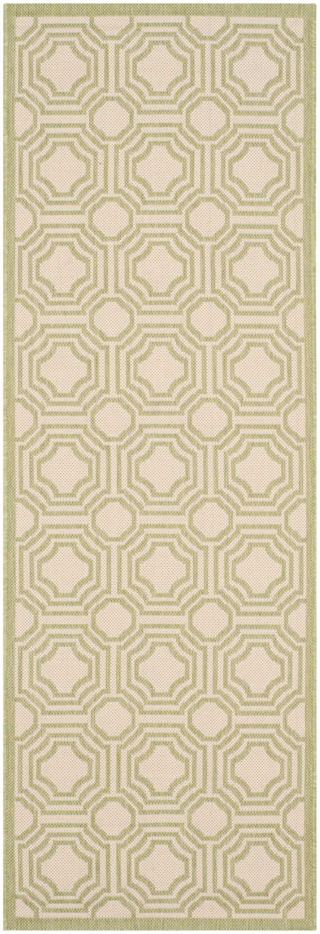 Safavieh Courtyard 6112 Power Loomed 85.4% Polypropylene/10.4% Polyester/4.2% Latex Outdoor Rug CY6112-218-4