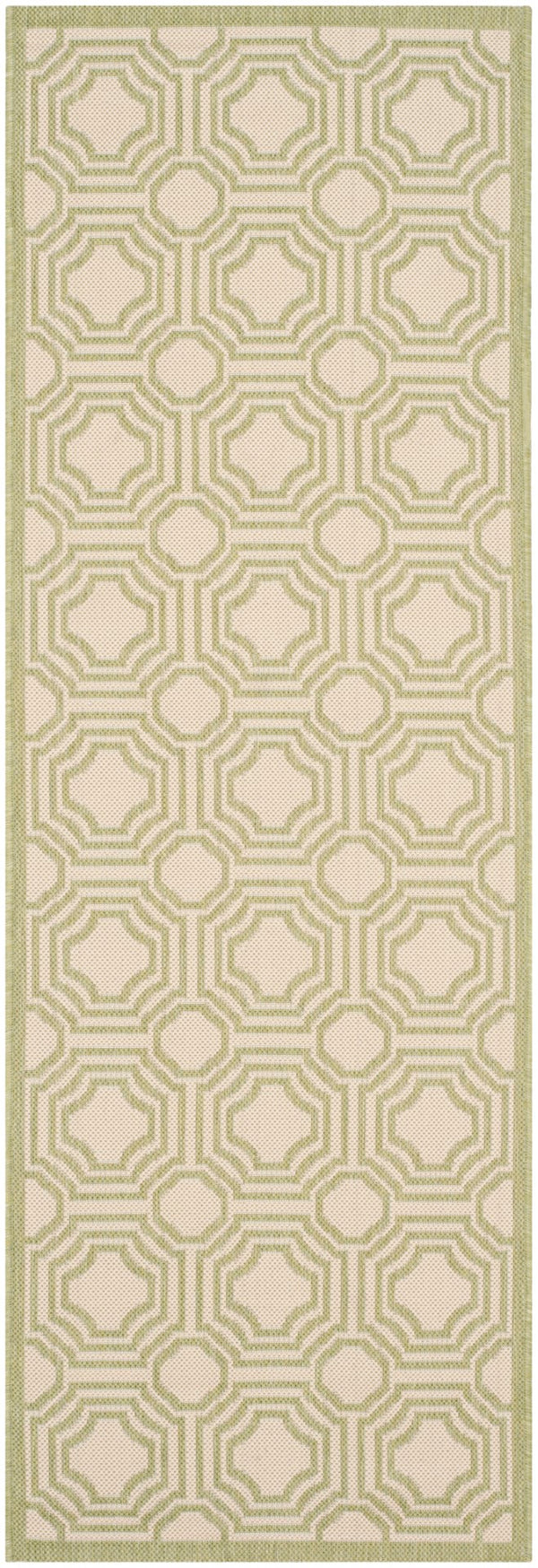 Safavieh Courtyard 6112 Power Loomed 85.4% Polypropylene/10.4% Polyester/4.2% Latex Outdoor Rug CY6112-218-4
