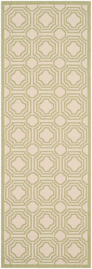 Safavieh Courtyard 6112 Power Loomed 85.4% Polypropylene/10.4% Polyester/4.2% Latex Outdoor Rug CY6112-218-4