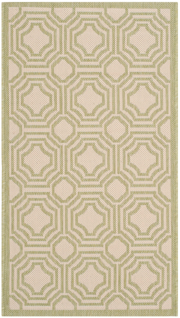 Safavieh Courtyard 6112 Power Loomed 85.4% Polypropylene/10.4% Polyester/4.2% Latex Outdoor Rug CY6112-218-4