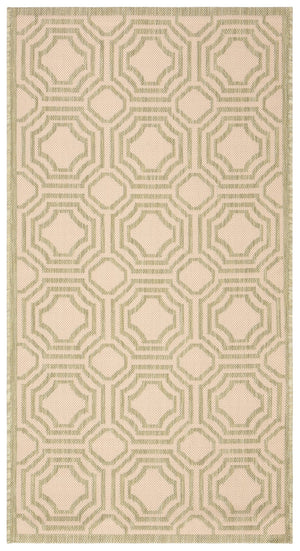 Safavieh Courtyard 6112 Power Loomed 85.4% Polypropylene/10.4% Polyester/4.2% Latex Outdoor Rug CY6112-218-4