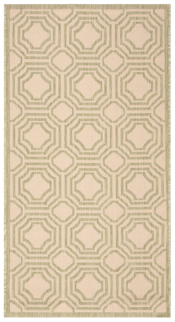 Safavieh Courtyard 6112 Power Loomed 85.4% Polypropylene/10.4% Polyester/4.2% Latex Outdoor Rug CY6112-218-4