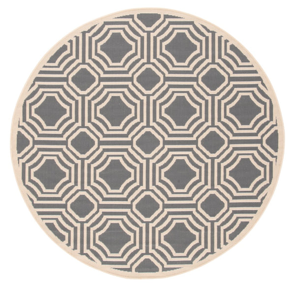 Safavieh Courtyard 6112 Power Loomed 85.4% Polypropylene/10.4% Polyester/4.2% Latex Outdoor Rug CY6112-246-5R