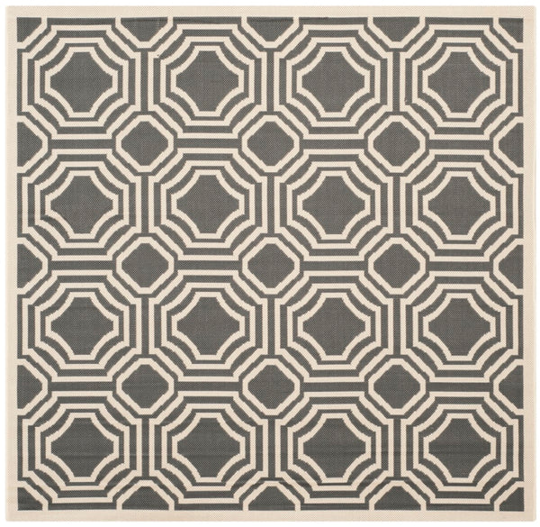 Safavieh Courtyard 6112 Power Loomed 85.4% Polypropylene/10.4% Polyester/4.2% Latex Outdoor Rug CY6112-246-5SQ