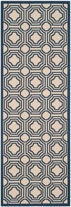 Safavieh Courtyard 6112 Power Loomed 85.4% Polypropylene/10.4% Polyester/4.2% Latex Outdoor Rug CY6112-258-3
