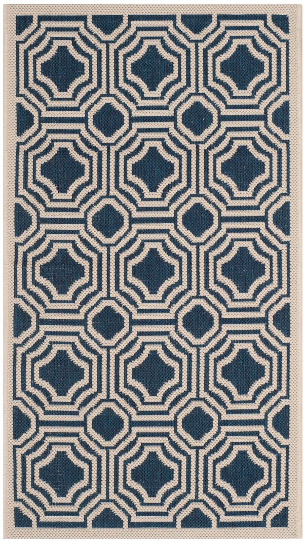 Safavieh Courtyard 6112 Power Loomed 85.4% Polypropylene/10.4% Polyester/4.2% Latex Outdoor Rug CY6112-268-4