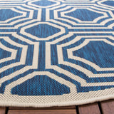 Safavieh Courtyard 6112 Power Loomed 85.4% Polypropylene/10.4% Polyester/4.2% Latex Outdoor Rug CY6112-268-5R