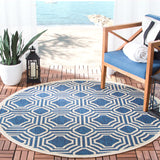 Safavieh Courtyard 6112 Power Loomed 85.4% Polypropylene/10.4% Polyester/4.2% Latex Outdoor Rug CY6112-268-5R