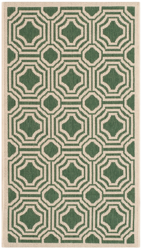 Safavieh Courtyard 6112 Power Loomed 85.4% Polypropylene/10.4% Polyester/4.2% Latex Outdoor Rug CY6112-332-3