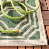 Safavieh Courtyard 6112 Power Loomed 85.4% Polypropylene/10.4% Polyester/4.2% Latex Outdoor Rug CY6112-332-3