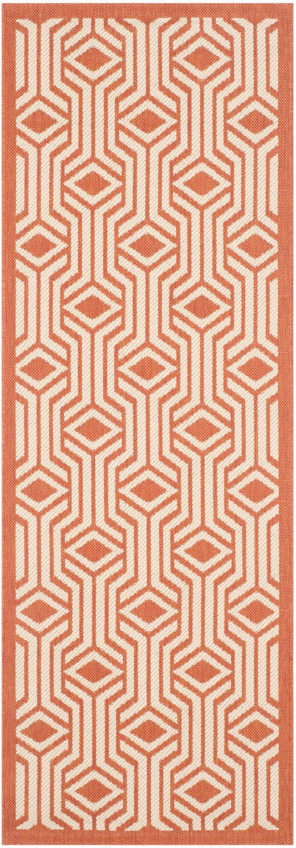 Safavieh Courtyard 6113 Power Loomed 85.4% Polypropylene/10.4% Polyester/4.2% Latex Outdoor Rug CY6113-231-4