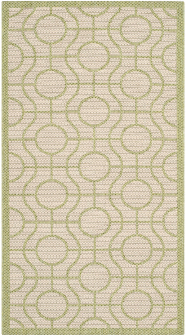 Safavieh Courtyard 6115 Power Loomed 85.4% Polypropylene/10.4% Polyester/4.2% Latex Outdoor Rug CY6115-218-4