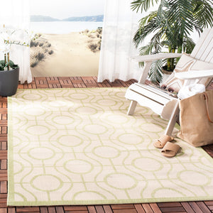 Safavieh Courtyard 6115 Power Loomed 85.4% Polypropylene/10.4% Polyester/4.2% Latex Outdoor Rug CY6115-218-4