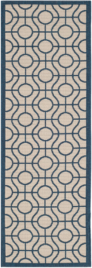 Safavieh Courtyard 6115 Power Loomed 85.4% Polypropylene/10.4% Polyester/4.2% Latex Outdoor Rug CY6115-258-4
