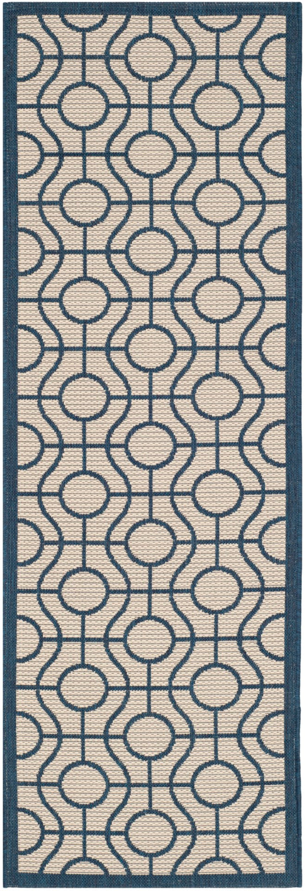 Safavieh Courtyard 6115 Power Loomed 85.4% Polypropylene/10.4% Polyester/4.2% Latex Outdoor Rug CY6115-258-4