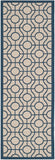 Safavieh Courtyard 6115 Power Loomed 85.4% Polypropylene/10.4% Polyester/4.2% Latex Outdoor Rug CY6115-258-4