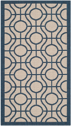 Safavieh Courtyard 6115 Power Loomed 85.4% Polypropylene/10.4% Polyester/4.2% Latex Outdoor Rug CY6115-258-4