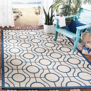 Safavieh Courtyard 6115 Power Loomed 85.4% Polypropylene/10.4% Polyester/4.2% Latex Outdoor Rug CY6115-258-4