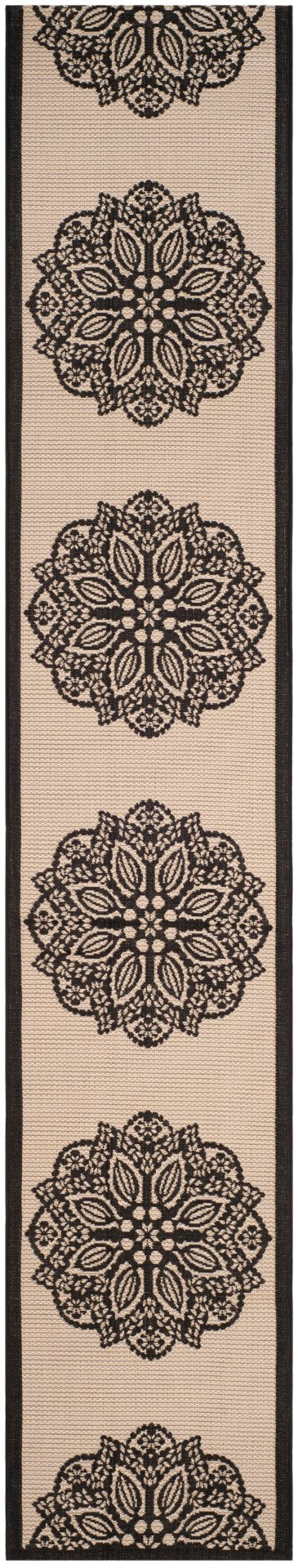 Safavieh Courtyard 6139 Power Loomed 85.4% Polypropylene/10.4% Polyester/4.2% Latex Outdoor Rug CY6139-256-212