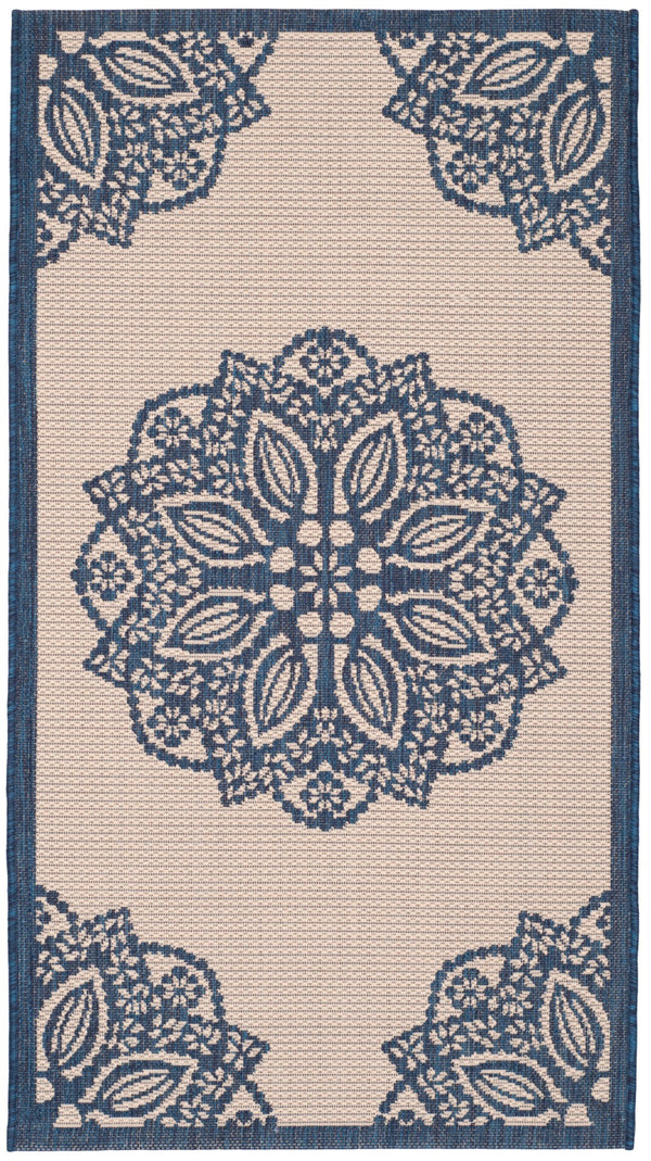 Safavieh Courtyard 6139 Power Loomed 85.4% Polypropylene/10.4% Polyester/4.2% Latex Outdoor Rug CY6139-258-3