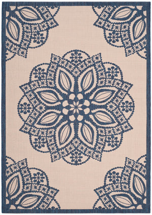 Safavieh Courtyard 6139 Power Loomed 85.4% Polypropylene/10.4% Polyester/4.2% Latex Outdoor Rug CY6139-258-4