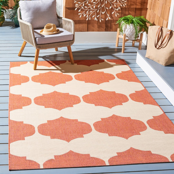 Safavieh Courtyard 6162 Power Loomed 85.4% Polypropylene/10.4% Polyester/4.2% Latex Outdoor Rug CY6162-231-3