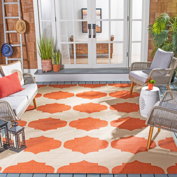 Safavieh Courtyard 6162 Power Loomed 85.4% Polypropylene/10.4% Polyester/4.2% Latex Outdoor Rug CY6162-231-3