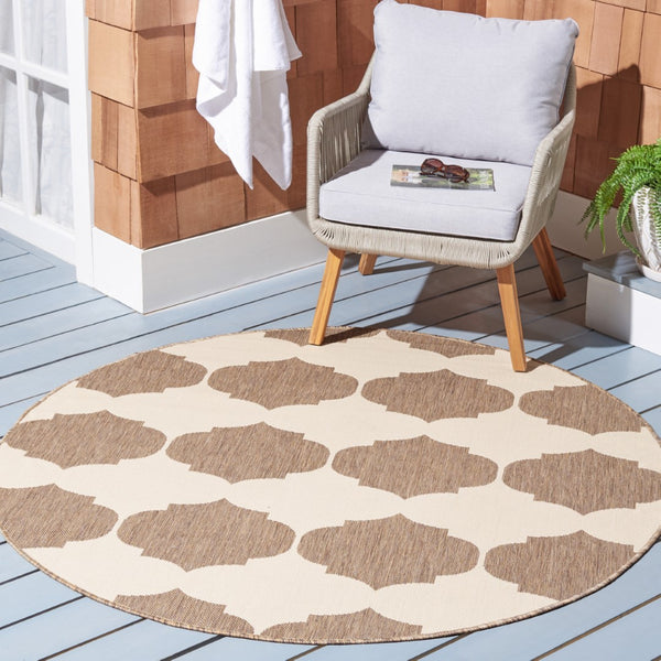 Safavieh Courtyard 6162 Power Loomed 85.4% Polypropylene/10.4% Polyester/4.2% Latex Outdoor Rug CY6162-232-5R