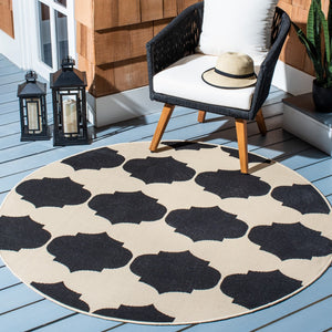 Safavieh Courtyard 6162 Power Loomed 85.4% Polypropylene/10.4% Polyester/4.2% Latex Outdoor Rug CY6162-256-5R