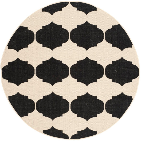 Safavieh Courtyard 6162 Power Loomed 85.4% Polypropylene/10.4% Polyester/4.2% Latex Outdoor Rug CY6162-256-5R