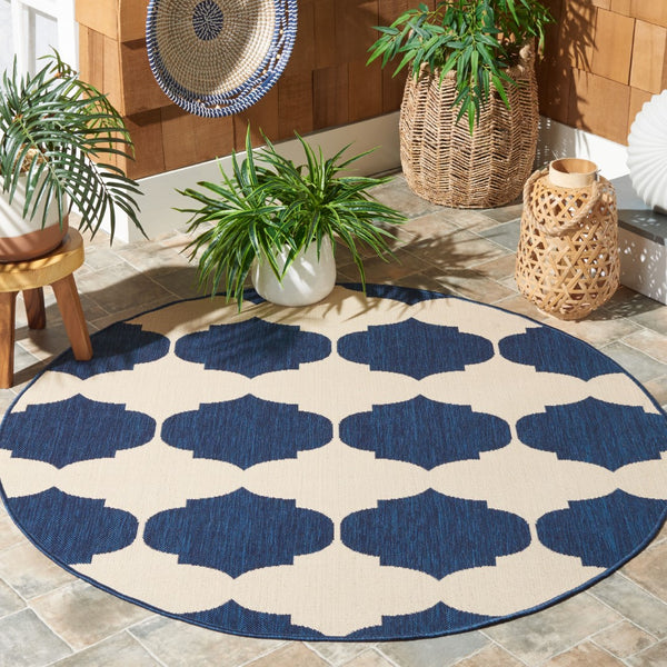 Safavieh Courtyard 6162 Power Loomed 85.4% Polypropylene/10.4% Polyester/4.2% Latex Outdoor Rug CY6162-258-5R