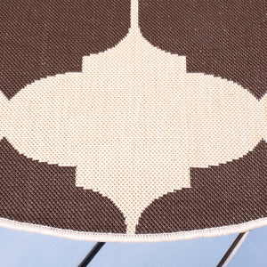 Safavieh Courtyard 6162 Power Loomed 85.4% Polypropylene/10.4% Polyester/4.2% Latex Outdoor Rug CY6162-402-5R