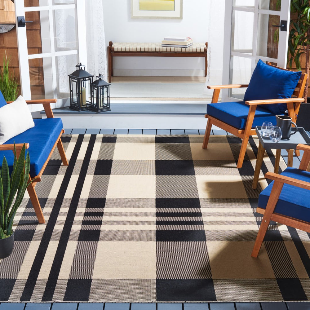 Safavieh Cy6201 PowerLoomed 85.4% Polypropylene/10.4% Polyester/4.2% Latex Indoor/Outdoor Rug CY6201-216-8SQ