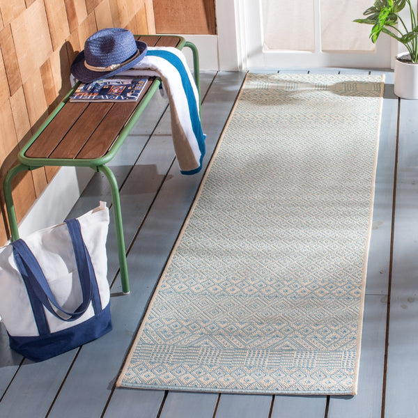 Safavieh Courtyard 6235 Power Loomed 85.4% Polypropylene/10.4% Polyester/4.2% Latex Indoor/Outdoor Rug CY6235-21312-5SQ