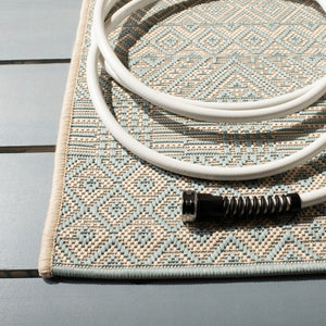 Safavieh Courtyard 6235 Power Loomed 85.4% Polypropylene/10.4% Polyester/4.2% Latex Indoor/Outdoor Rug CY6235-21312-5SQ