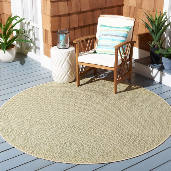 Safavieh Courtyard 6235 Power Loomed 85.4% Polypropylene/10.4% Polyester/4.2% Latex Outdoor Rug CY6235-21812-9