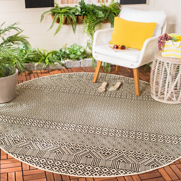 Safavieh Courtyard 6235 Power Loomed 85.4% Polypropylene/10.4% Polyester/4.2% Latex Outdoor Rug CY6235-25612-7R