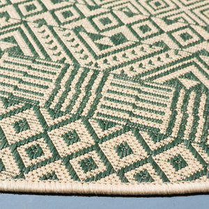 Safavieh Courtyard 6235 PowerLoomed 85.4% Polypropylene/10.4% Polyester/4.2% Latex Indoor/Outdoor Rug CY6235-32212-9