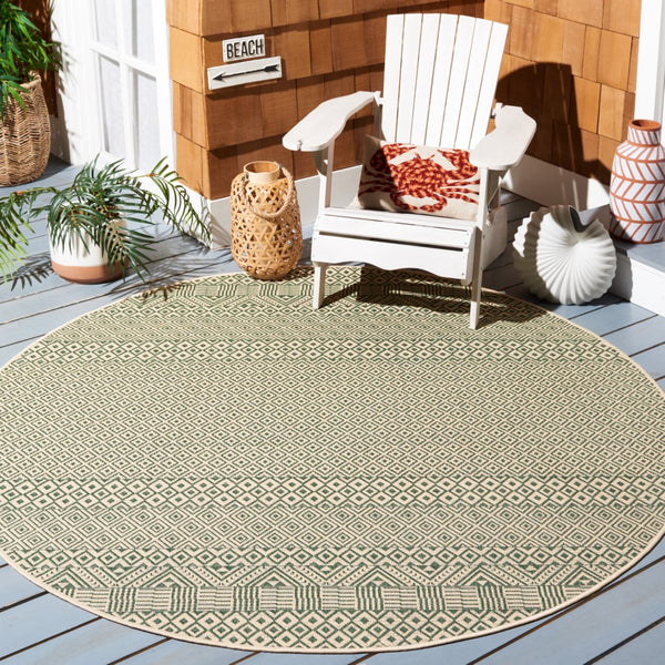 Safavieh Courtyard 6235 PowerLoomed 85.4% Polypropylene/10.4% Polyester/4.2% Latex Indoor/Outdoor Rug CY6235-32212-9