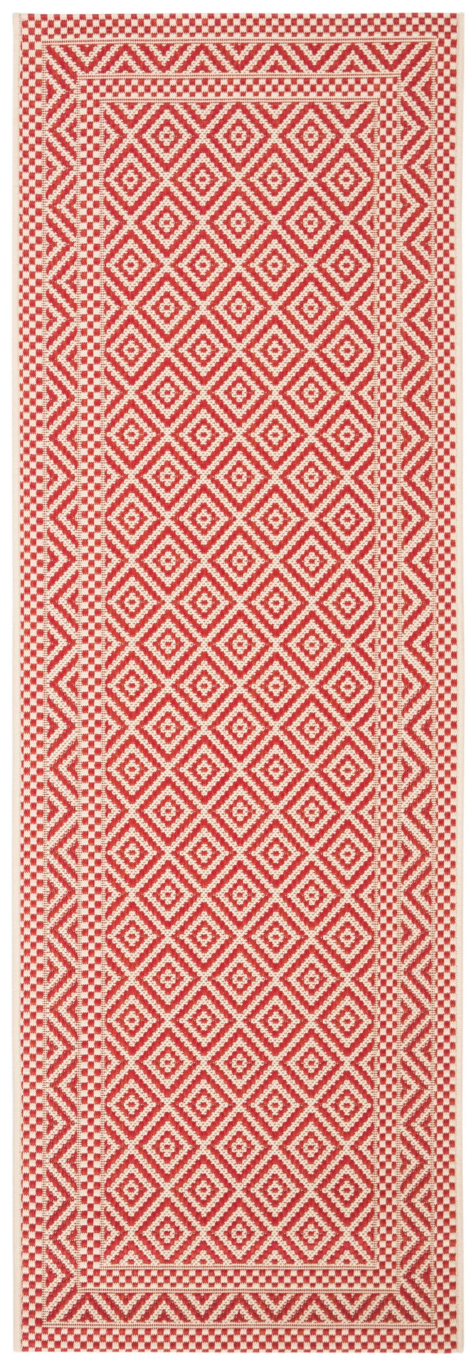 Safavieh Courtyard 6236 Power Loomed 85.4% Polypropylene/10.4% Polyester/4.2% Latex Outdoor Rug CY6236-23812-4