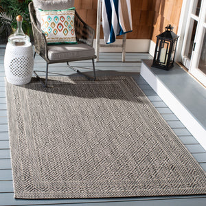 Safavieh Courtyard 6236 Power Loomed 85.4% Polypropylene/10.4% Polyester/4.2% Latex Outdoor Rug CY6236-37612-6